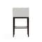 Manhattan Comfort Kingsley Barstool in Ivory and Dark Walnut BS012-IV - alternate 4